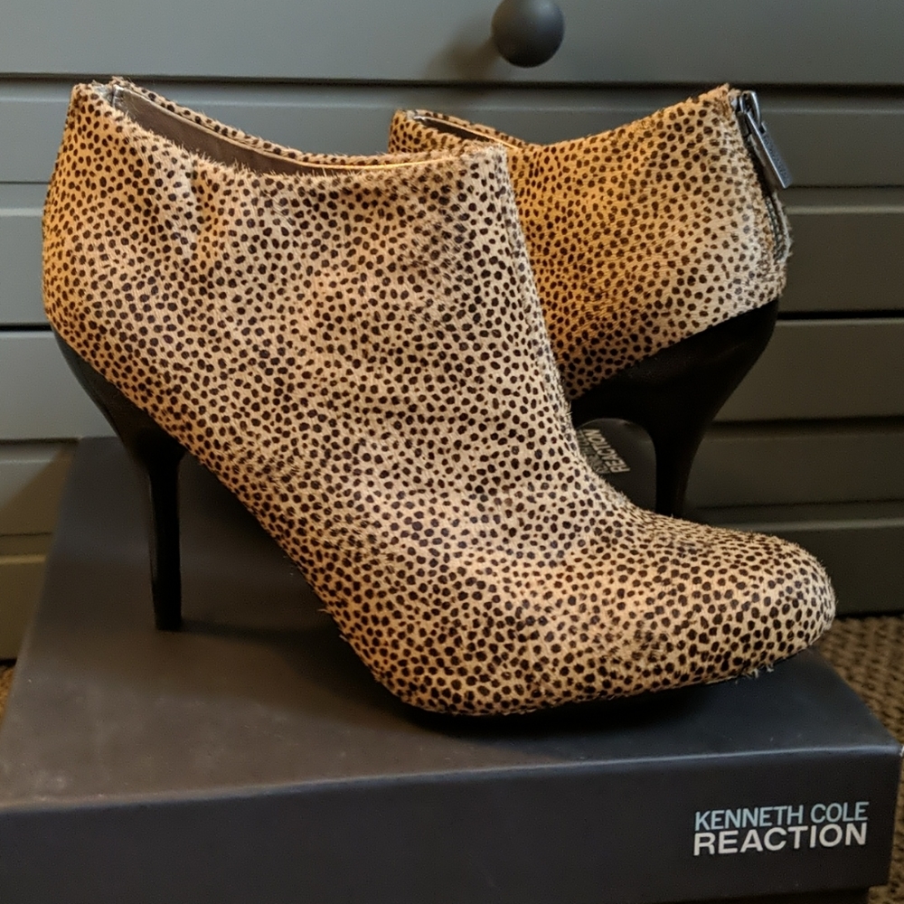 Kenneth Cole Reaction heeled booties.